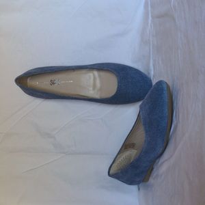 SAS Lacey Ballet Flats - Denim - Size 10.5 Narrow
